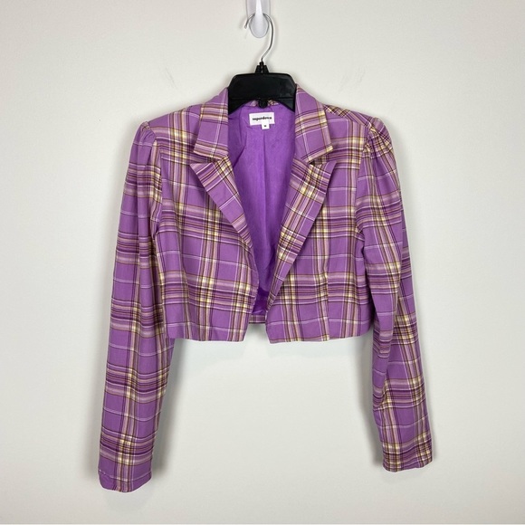 Superdown Dione Blazer Skirt Set in Purple - Picture 2 of 12